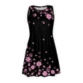thumbnail image 4 of SMihono Robes Bohémiennes d'Été pour Femmes Grande Taille Mode Sans Manches Col Rond Décontracté avec Poche Imprimée, 4 of 4