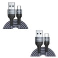 thumbnail image 3 of Sidaley Cable USB tipo C 5A para Mate 30 P30 P20 Pro Lite, de carga rápida USBC tipo C, Cable de USB-C gris 1m 2piezas, 3 of 5