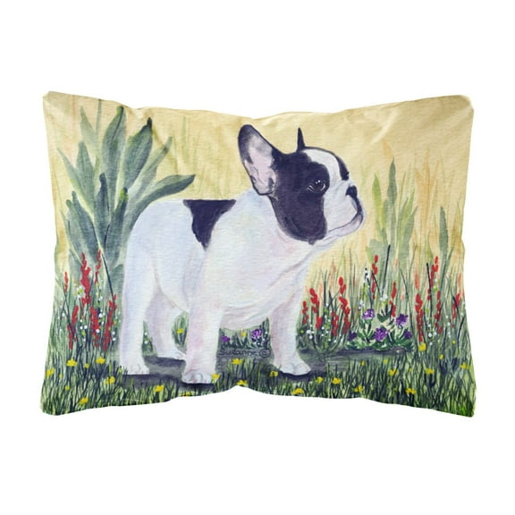 Carolines Treasures SS8109PW1216 French Bulldog Decorative Canvas Fabric Pillow, Large, Multicolor