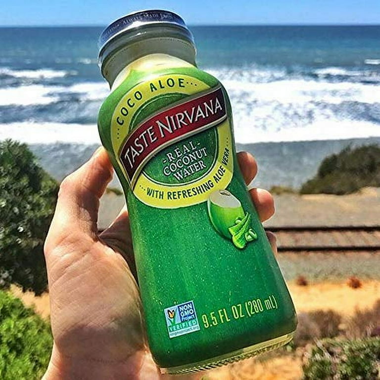 Taste Nirvana Real Coconut Water, Coco Aloe with Aloe Vera, 9.5 Fl Oz, 12  Ct - Walmart.com