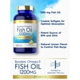Burpless Fish Oil 1200 mg 300 Softgels Natural Lemon Flavor by Carlyle