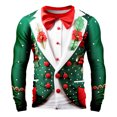 thumbnail image 1 of Playeras Para Gimnasio Para Hombre, Camiseta De Manga Larga Para Otoño E Invierno, Cuello Redondo, Estampado Completo, Ambiente Festivo, Celebración, 1 of 3