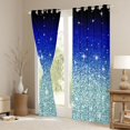 thumbnail image 3 of Castle Fairy Glitter Print Curtains Pack of 2 (42x84 Each),Dreamy Curtains Blackout, 3 of 6