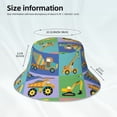 thumbnail image 5 of Kdxio Reflective Bucket Hat - Construction Machinery Print Bucket Hat for Men,Women, 5 of 9