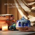 thumbnail image 3 of Porseme 500ml Essential Oil Diffuser 3D Silver Glass Aromatherapy Ultrasonic Humidifier Waterless- Auto off with Timer Setting, 3 of 7