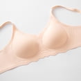 thumbnail image 6 of Zpanxa Padded Bras for Women Scalloped Edge Soft, Breathable Plus Size Everyday Wear Beige 44D, 6 of 6