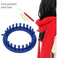 thumbnail image 3 of Weloille Round Knitting Looms Set Kit, Tool with Hook Needle And Pompom Maker Knitting Sewing Tools Accessory Color Random, 3 of 10