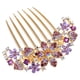 thumbnail image 1 of Peineta para el pelo con flores y diamantes de imitación para mujer, accesorio con pasador, regalo para el día de la madre, regalo navideño para mujer, 1 of 6
