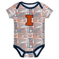thumbnail image 4 of Newborn Navy Illinois Fighting Illini Sunday Comics 3-Pack Bodysuit Set, 4 of 4
