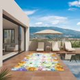 thumbnail image 2 of Sunflowers Outdoor Rug 5x8 Ft, Non Slip Washable Area Rug, Spring Flowers Butterflies Hydrangea Watercolor Patio Rugs Carpet Runner, Large Floor Mat for Indoor/Outdoor Deck Porch Camping, 2 of 8