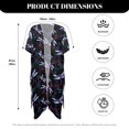 thumbnail image 6 of HELLHERO Polyester Long Kimono Swimsuit Cover Up for Beach Long Loose Free Size Bathing Suit Cover Up Dragonflies, 6 of 6