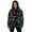 Colorful Dog Paw, variant on Music Frog Hoodies with Graphic Designs for Women Pullover Hoodie Long Sleeve Hooded Sweatshirt Plus Size 2XL Women Warm Women's Fashion Hoodies for Biking