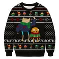 thumbnail image 1 of Suéter de Navidad feo con estampado 3D divertido, suéter Unisex de moda, suéter con capucha de manga larga, fiesta de Navidad divertida de otoño, 1 of 5