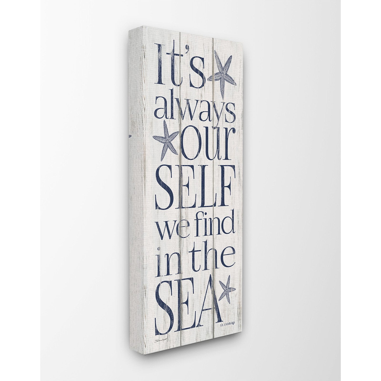 The Stupell Home Decor Collection Our Self We Find in the Sea Wall Art