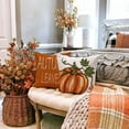 thumbnail image 2 of Fall Pillow Covers 18x18 inch Set of 4 Pumpkin Maple Leaf Hello Pumpkin Happy autumn Decorative Throw Pillow Case Autumn Thanksgiving Farmhouse Orange Decoration for Home couch, 2 of 6