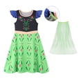 thumbnail image 4 of Vestido WonderBabe Snow Queen Princess para niñas 1-2T, 4 of 7