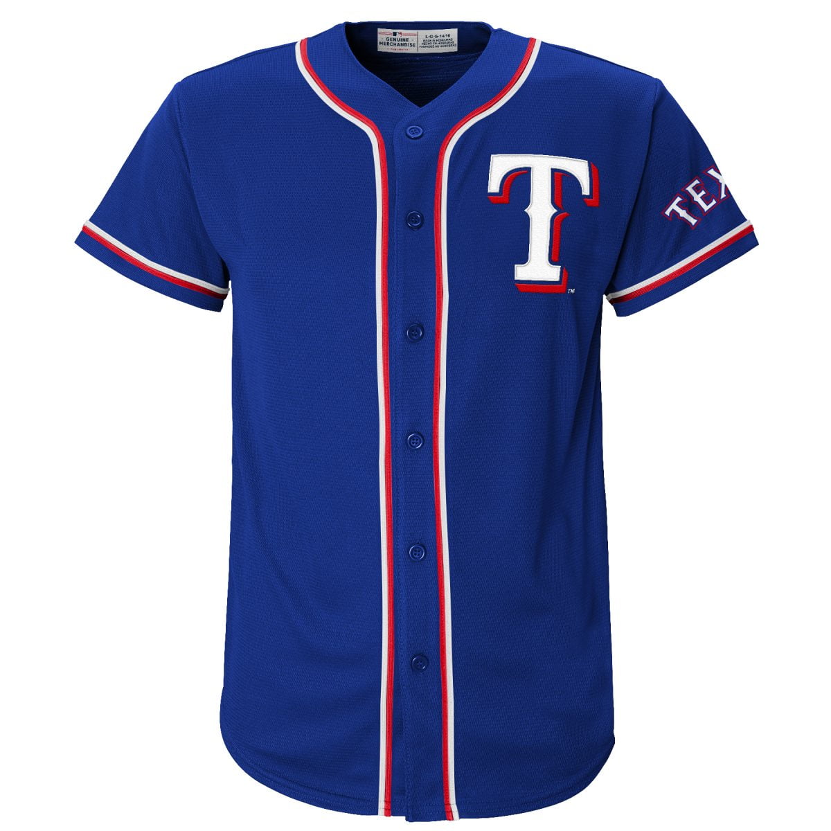 MLB Texas Rangers Youth Primary Color Synthetic Jersey