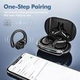 thumbnail image 3 of Auriculares inalámbricos Auriculares Bluetooth con reproducción de 80 horas Negro, 3 of 7