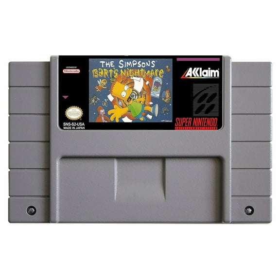 SNES Games Cartridge Simpsons, The - Bart's Nightmare