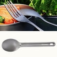 thumbnail image 3 of serony Titanium Camping Travel Outdoor Picnic Tableware Ultralight Portable Spoon, 3 of 9