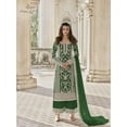 thumbnail image 2 of Traditional Wear Indian Designer Shalwar Kameez Suits Pakistani Palazzo Dress ( Green, 5XL - 52 ), 2 of 6