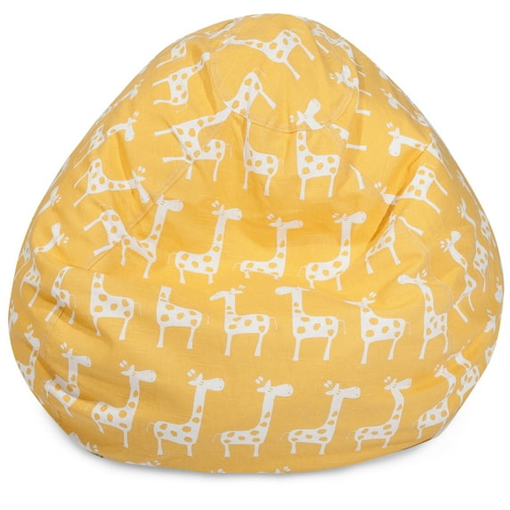Majestic Home Goods Giraffe Large Classic Bean Bag Chair, Multiple Colors