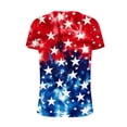 thumbnail image 5 of Raeneomay Oversized T Shirts for Women Summer Casual Loose Independent Day Printed V-Neck Short Sleeved T-Shirt Short Sleeved V-Neck Top/Shirt, 5 of 5