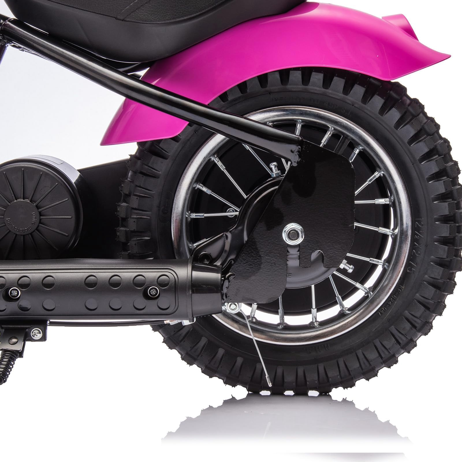 Litake 24V Electric Dirt Bike, 250W Electric Motorcycle w/LED Light, Leather Seat- Two Speed Max Up to 14MPH & 60 Minutes Continuous Motorbike for Kids/Teens