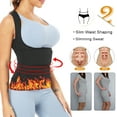 thumbnail image 6 of SHAPERIN Women Waist Trainer Corset Hook&Eyed Vest Body Shaper, Neoprene Sauna Sweat Waist Trimmer Tank Top with Belt for Women, 6 of 11