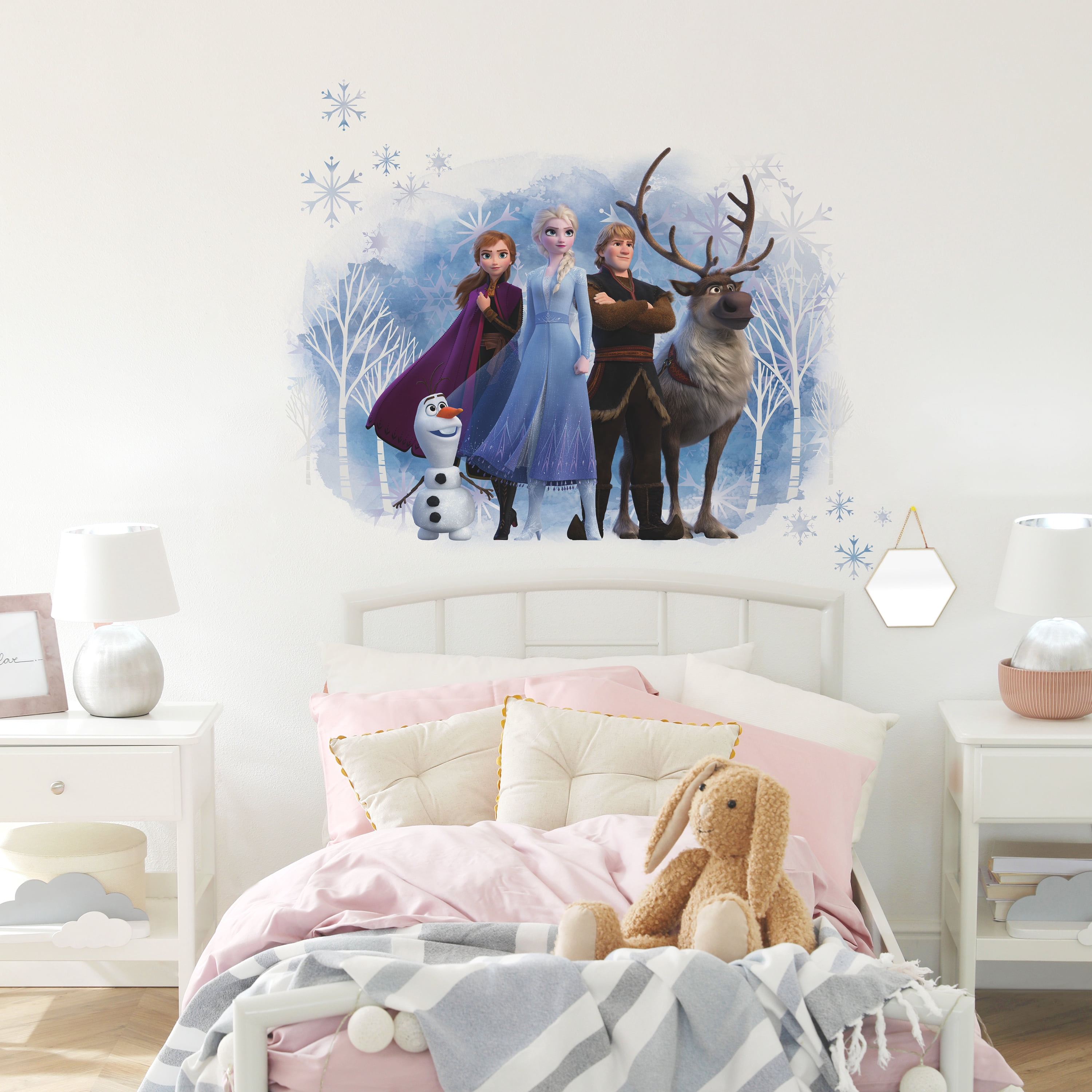Roommates Disney Frozen Group Extra Large Peel and Stick Wall Decals, 35.92 in x 25.43 in, Blue