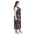 thumbnail image 2 of Vestido Largo Roman Fashion 8802X-10 Talla Extra Negro, 2 of 7