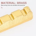 thumbnail image 2 of Miangastore Bass String Bridge Saddles Golden 1Set 1.8x0.4x0.2in Brass, 2 of 8