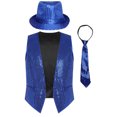 thumbnail image 1 of Chaleco de lentejuelas brillantes para hombre, chaleco sin mangas, disfraz de actuación de baile de Jazz para Festival de hip hop, ropa de fiesta Rave, ropa de discoteca, 1 of 5