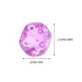 thumbnail image 2 of 24pcs Acrylic Dice Set Math Toys Dice Table Games Playthings 10 Sided Dice 0-9, 2 of 7