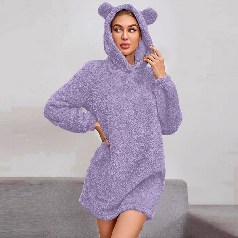 fuzzy purple dress Fluffy purple dress