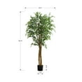 thumbnail image 2 of Monarch Artificial Plant, 79" Tall, Ficus Tree, Floor, 2 of 3