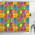 thumbnail image 1 of Ambesonne Cactus Shower Curtain, House Plants with Thorn, 69"Wx75"L, Multicolor, 1 of 3