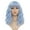 Light Blue Wig, variant on DOPI Blonde Wig with Bangs 14 Inch Blonde Wig Synthetic Shoulder Length Glueless wig Cosplay Bob Wig for Girl for Daily Party Use (14Inch, Blonde wig)