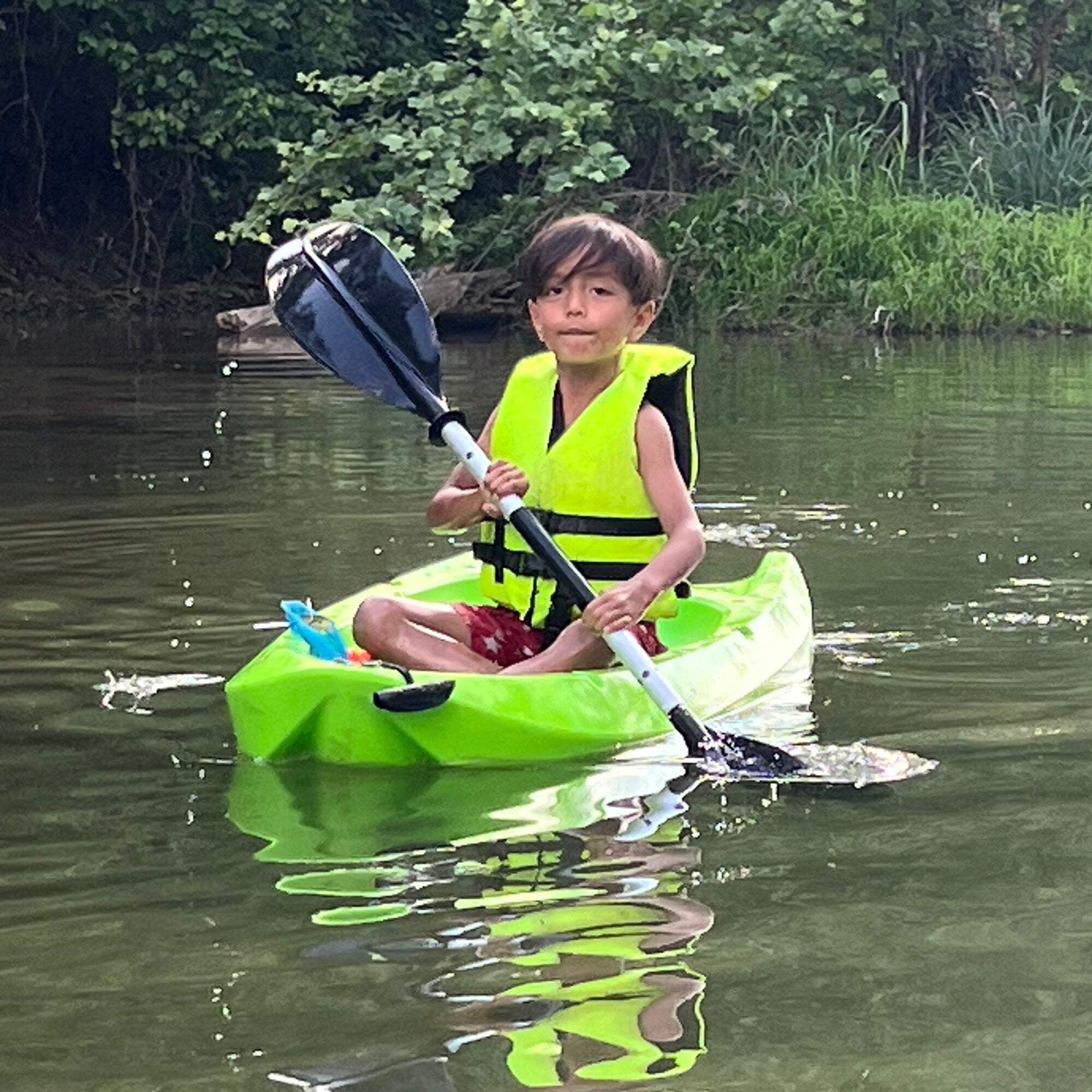 Hardcore Water Sports 58" Kids Kayak Paddle | River Tubing paddle | Double Oars for River Run