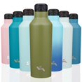 thumbnail image 1 of Botella De Agua Aislada Con Pajita Frasco De Agua De Acero Inoxidable Al Vacío De Doble Pared De 25 Onzas Con 2 Tapas Verde Bosque, 1 of 5