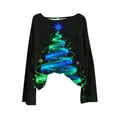 thumbnail image 7 of Dreluolixuan Plus Size Ugly Christmas Sweater Women Crew Neck Warm Pullover Knit Stretch Coat Office Cozy Versatile Tops, 7 of 7