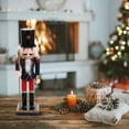 thumbnail image 2 of Cascanueces de Navidad Adorno de madera para mesa de Navidad, 2 of 6