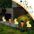 thumbnail image 1 of Fiudx Luces Solares de Pascua, Decoración Led de Zanahoria y Conejo, Luces de Colores 5 En 1, Decoración para Jardín Exterior, Luces Navideñas, Impermeables Ip55, Fácil Instalación, Tamaño de 50 Cm, 1 of 7