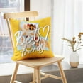 thumbnail image 5 of LALILO Throw Pillow Covers Best Friends Girls Afro Album Banner Cushion Cover 18" x 18", 2 Pack, 5 of 6