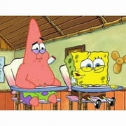 Spongebob and Patrick Birthday Edible Image Cake Topper For Quarter Sheet Cake By TNCT