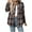Black, variant on Womens and Girls Long Sleeve Flannel Shirt Casual Button Down Plaid Shirts (Red, XXL)