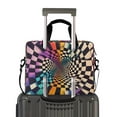 thumbnail image 2 of FORMRS 16" Laptop Bag Carrying Sleeve Case with Handle Travel Shoulder Briefcase, Beige Wavy Plaid, 2 of 8