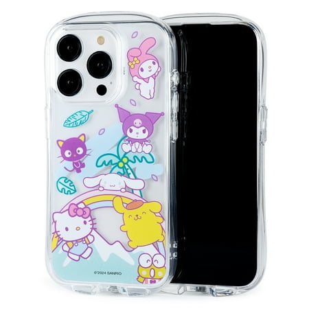 iFace Hello Kitty and Friends Clear Compatible with iPhone 15 Pro Case [Look in] Drop Tested Hybrid Cell Phone Grip Cover – Seize The Moment