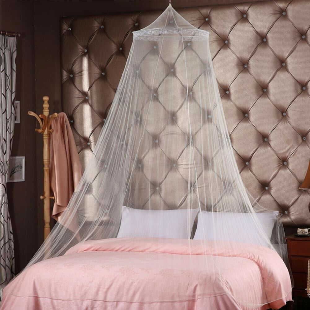 Mosquito Net Round Lace Girls Bed Netting Curtain Dome Anti Fly Bedding Canopy 