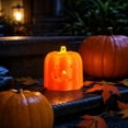 thumbnail image 5 of Halloween Decorations Pumpkin Candle Light Decoration Prop, Flameless Pumpkin Candle Decor for Halloween Parties, Festive Fall Decorations for Home, Easy to Place Anywhere, 5 of 7